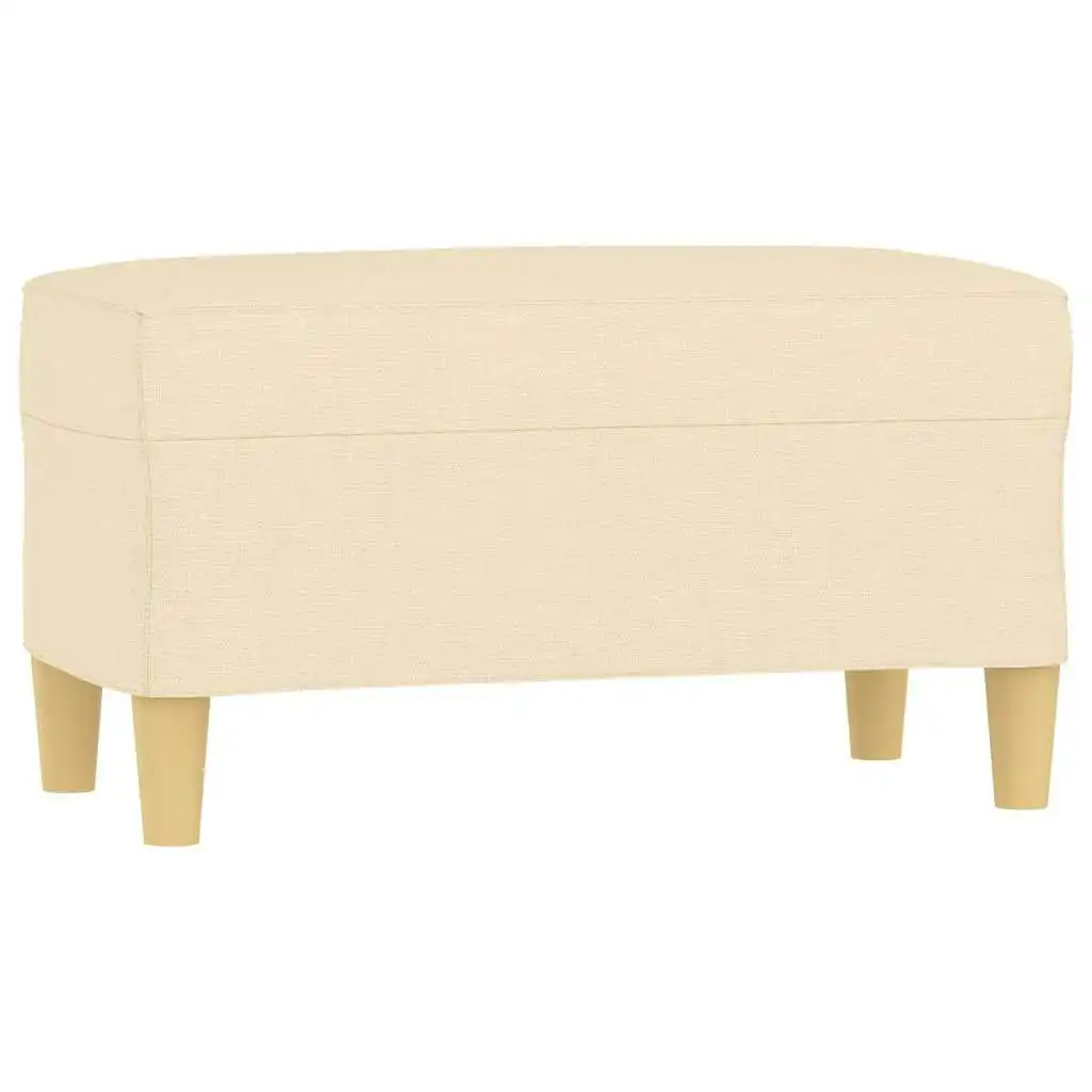 Bench Cream 70x35x41 cm Fabric 349369