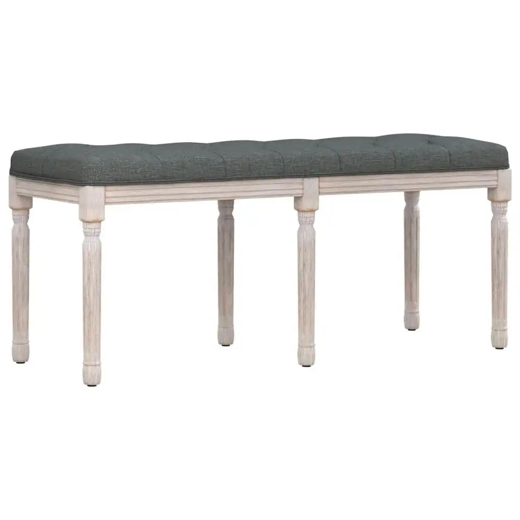 Bench Dark Grey 110x40x49 cm Fabric 344451