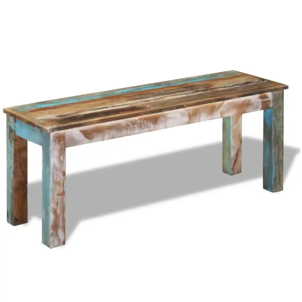 Bench Solid Reclaimed Wood 110x35x45 cm 243454