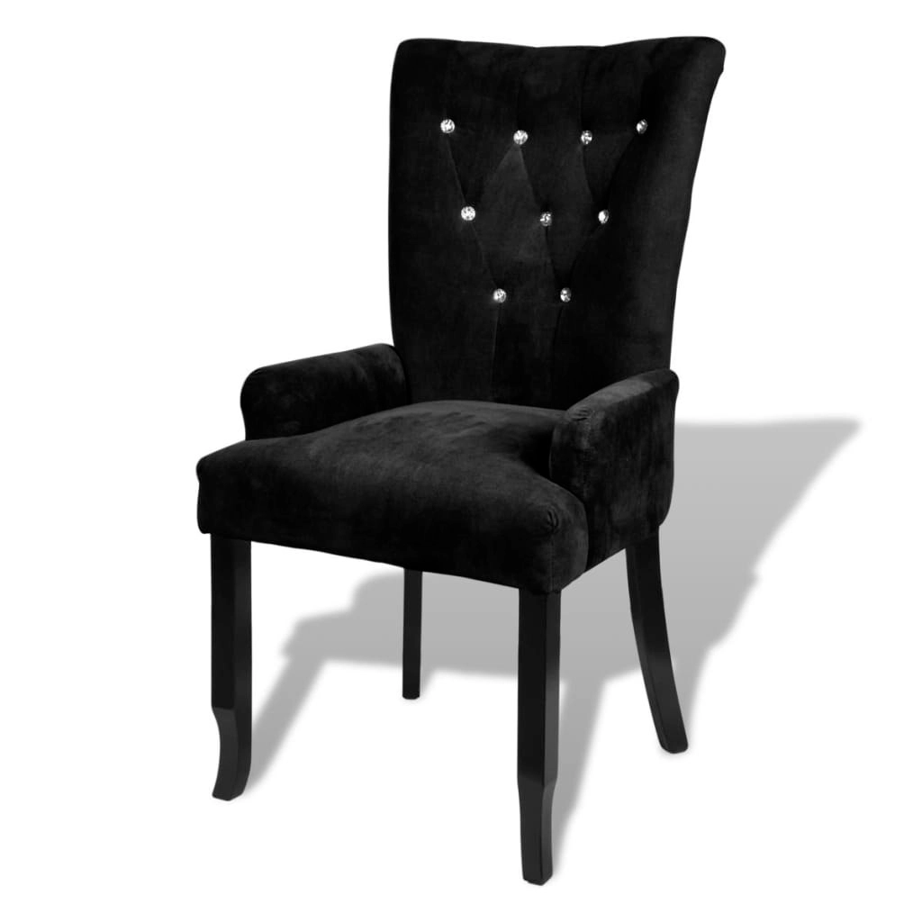 Armchair Black Velvet 240653