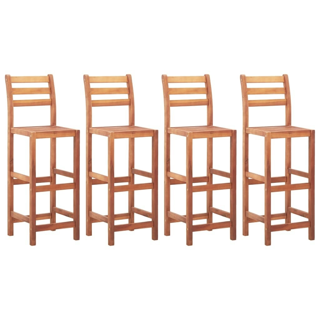 Bar Chairs 4 pcs Solid Acacia Wood 46315