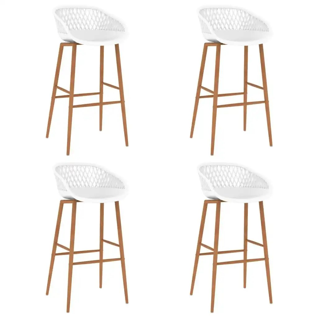 Bar Chairs 4 pcs White 248165