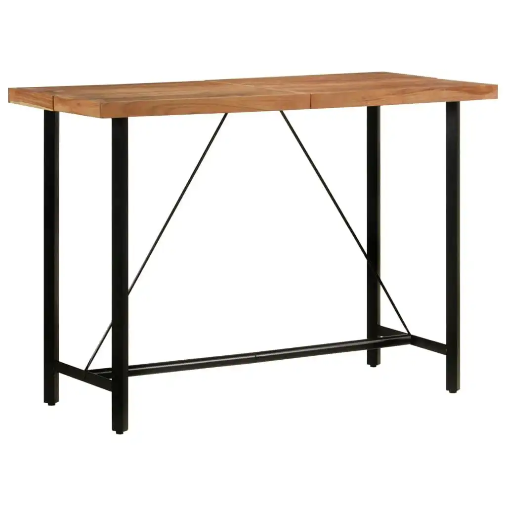 Bar Table 150x70x107 cm Solid Wood Acacia and Iron 356371