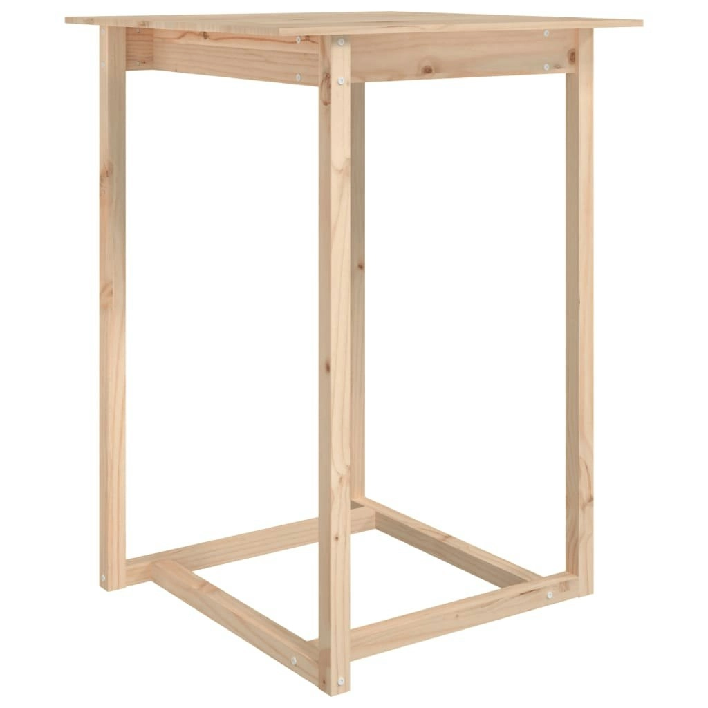 Bar Table 80x80x110 cm Solid Wood Pine 822182