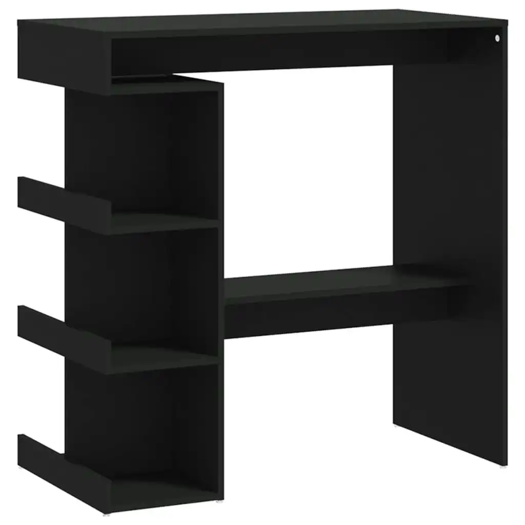 Bar Table with Storage Rack Black 100x50x101.5 cm Engineered Wood 809450