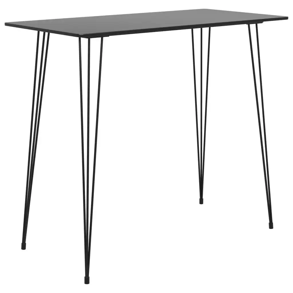 Bar Table Black 120x60x105 cm 248143