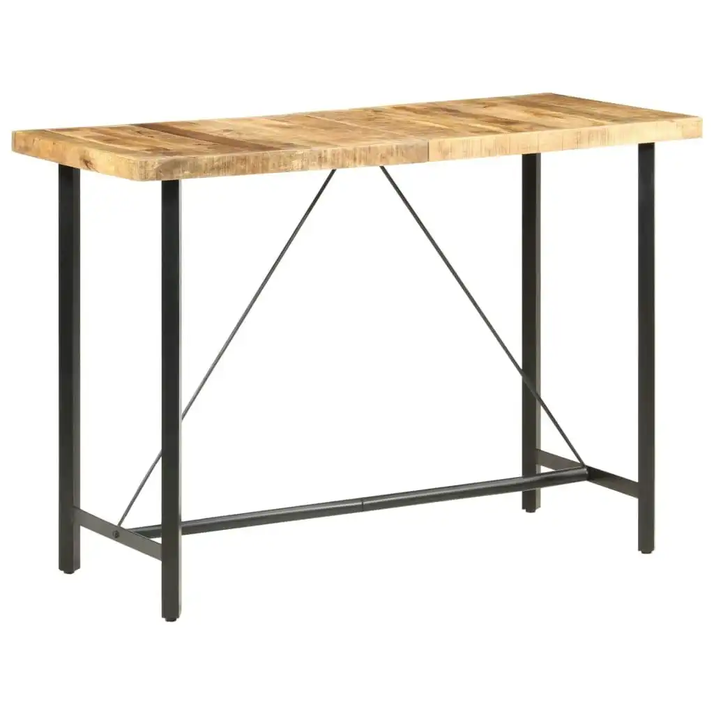 Bar table 150x70x107 cm Rough Mango Wood 286612