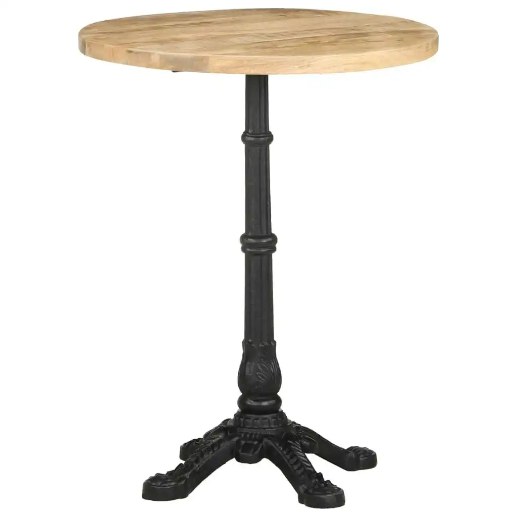 Bistro Table Ã˜60x76 cm Rough Mango Wood 321087