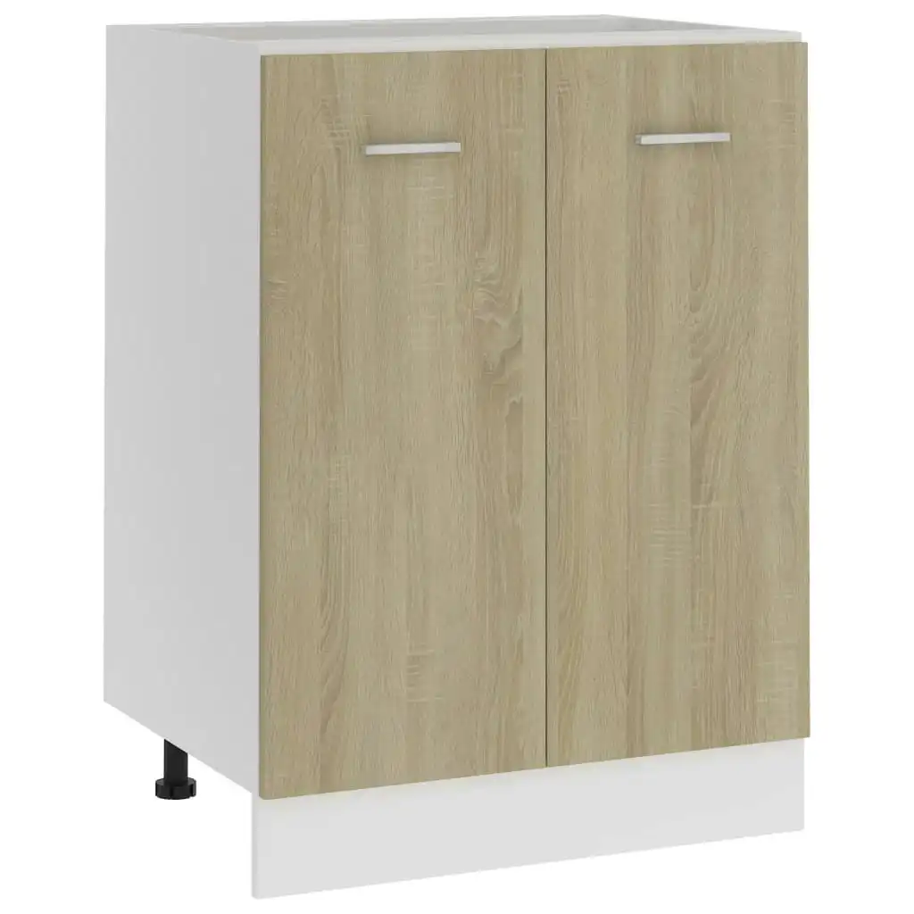 Bottom Cabinet Sonoma Oak 60x46x81.5 cm Engineered Wood 801191