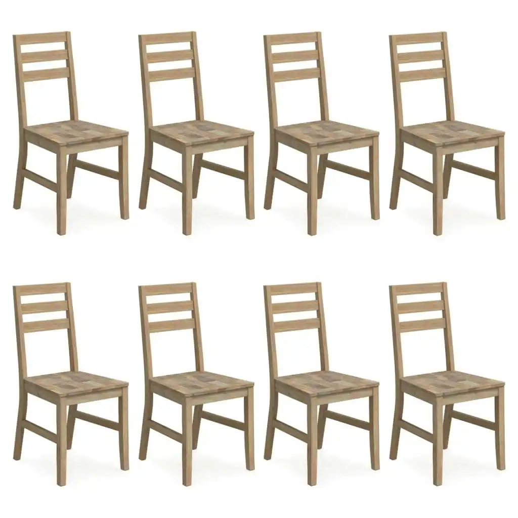 Dining Chairs 8 pcs Solid Wood Acacia 3106440