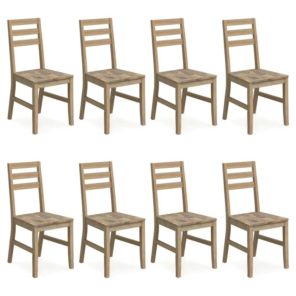 Dining Chairs 8 pcs Solid Wood Acacia 3106440