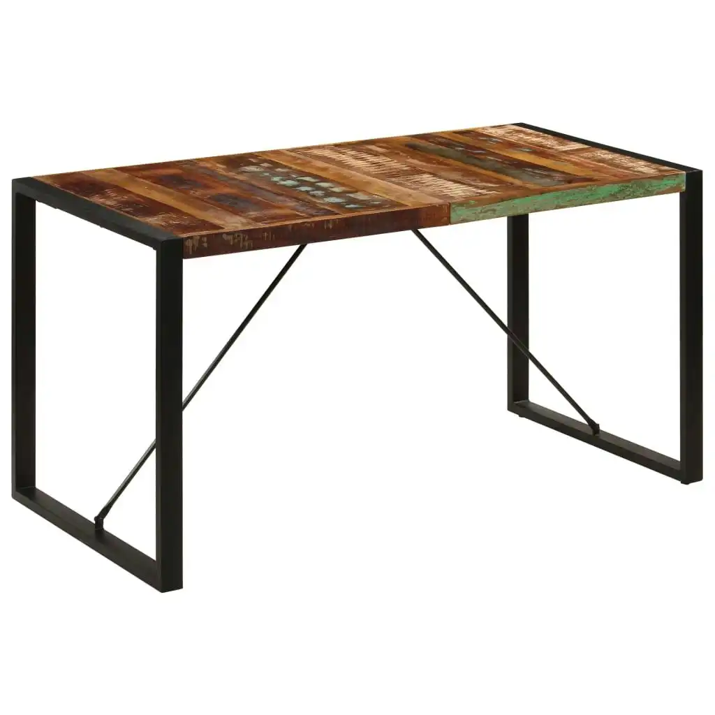 Dining Table 140x70x75 cm Solid Reclaimed Wood 247421