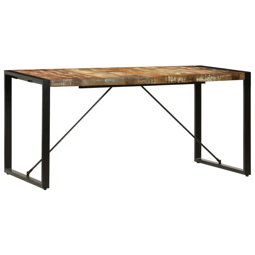 Dining Table 160x80x75 cm Solid Reclaimed Wood 247418