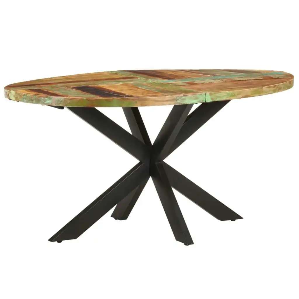 Dining Table 160x90x75 cm Solid Reclaimed Wood 321673