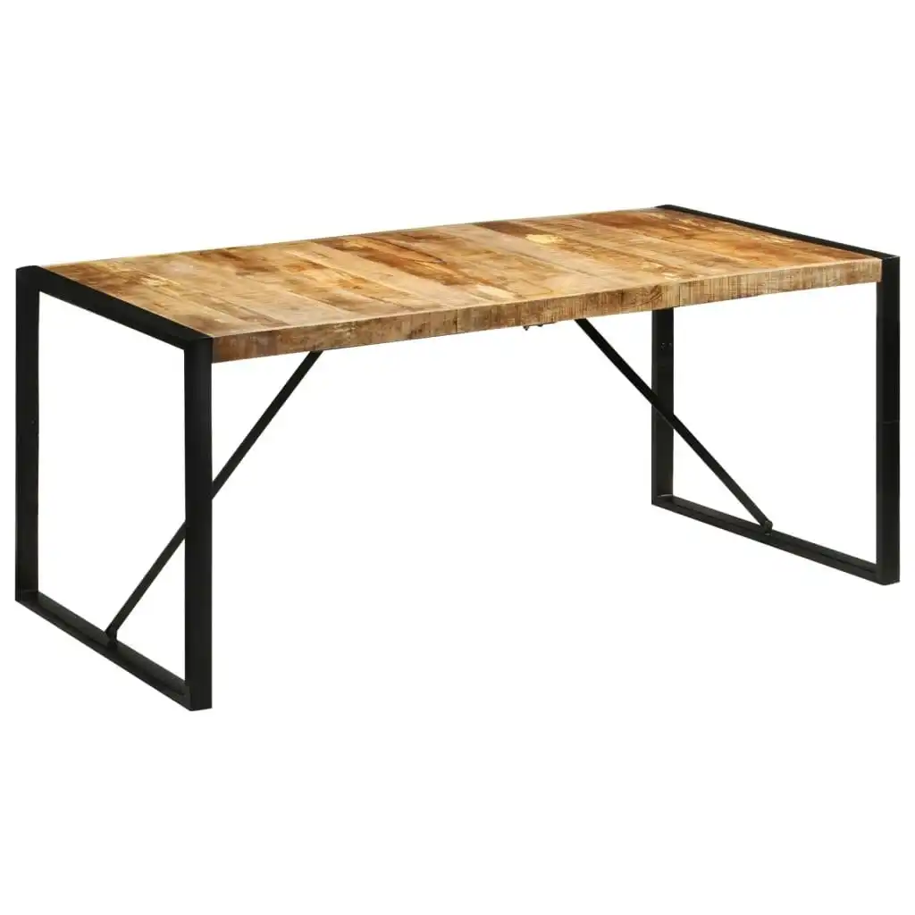 Dining Table 175x90x76 cm Solid Rough Wood Mango 351691