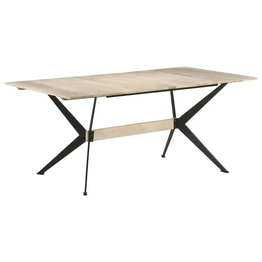 Dining Table 180x90x76 cm Solid Mango Wood 321688