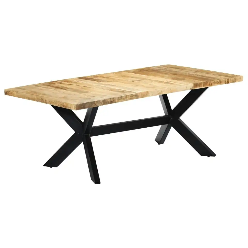 Dining Table 200x100x75 cm Solid Mango Wood 247427