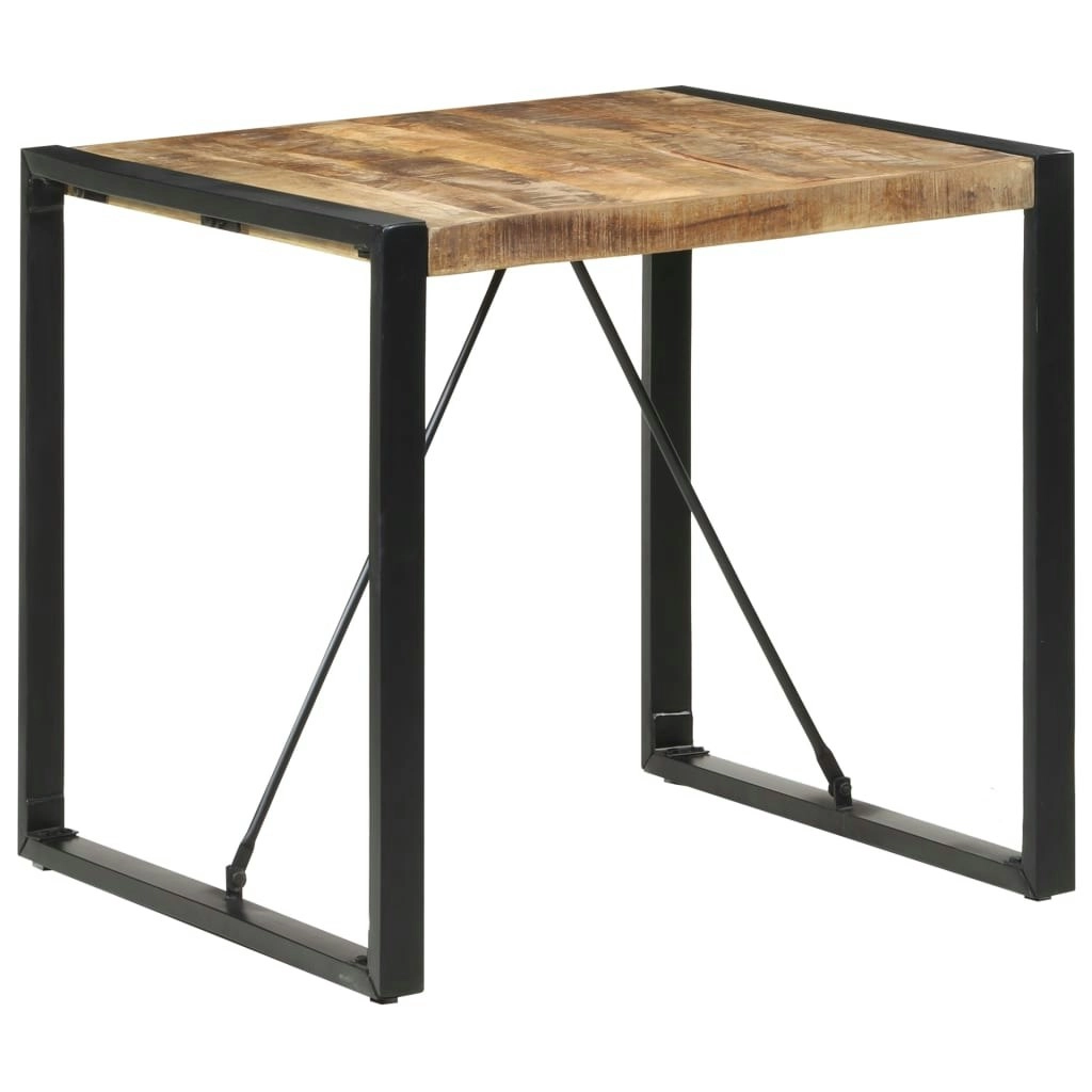 Dining Table 80x80x75 cm Rough Mango Wood 321600