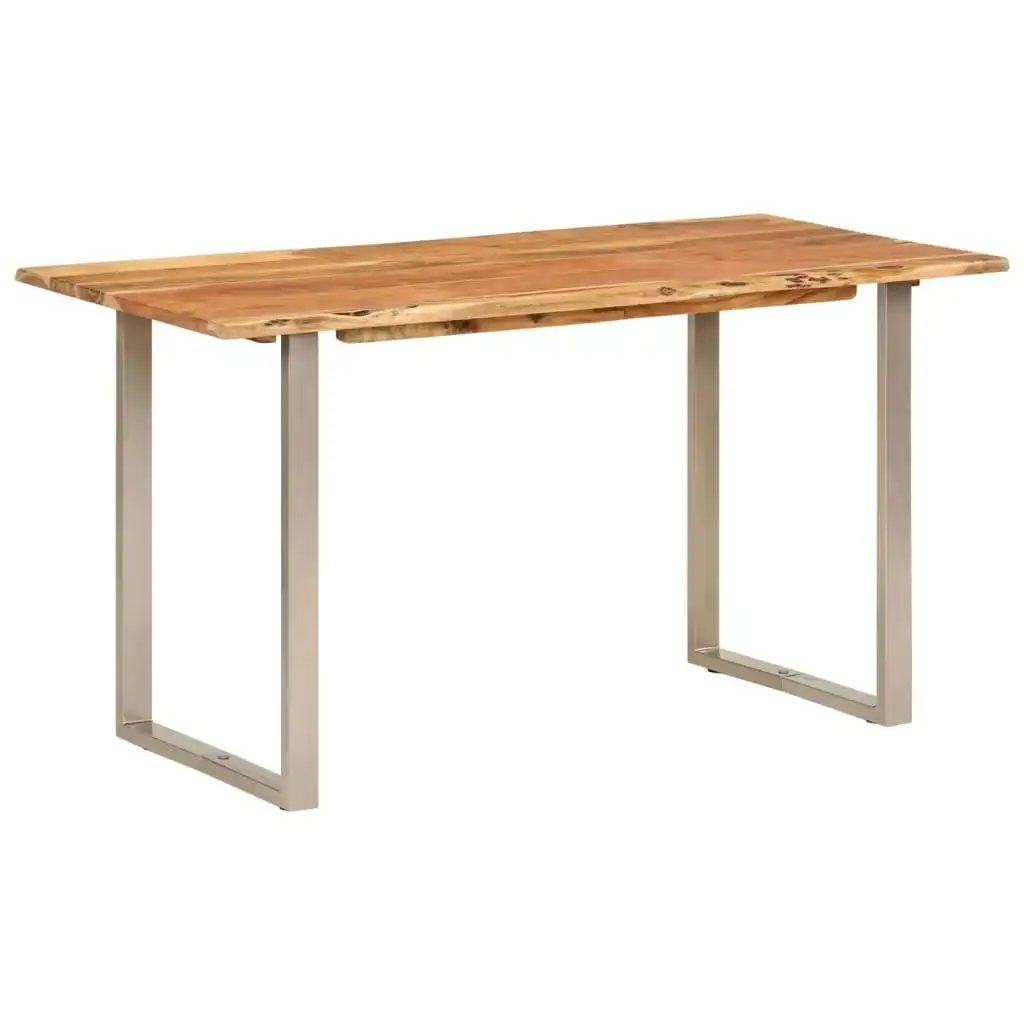 Dining Table 140x70x76 cm Solid Wood Acacia 350292