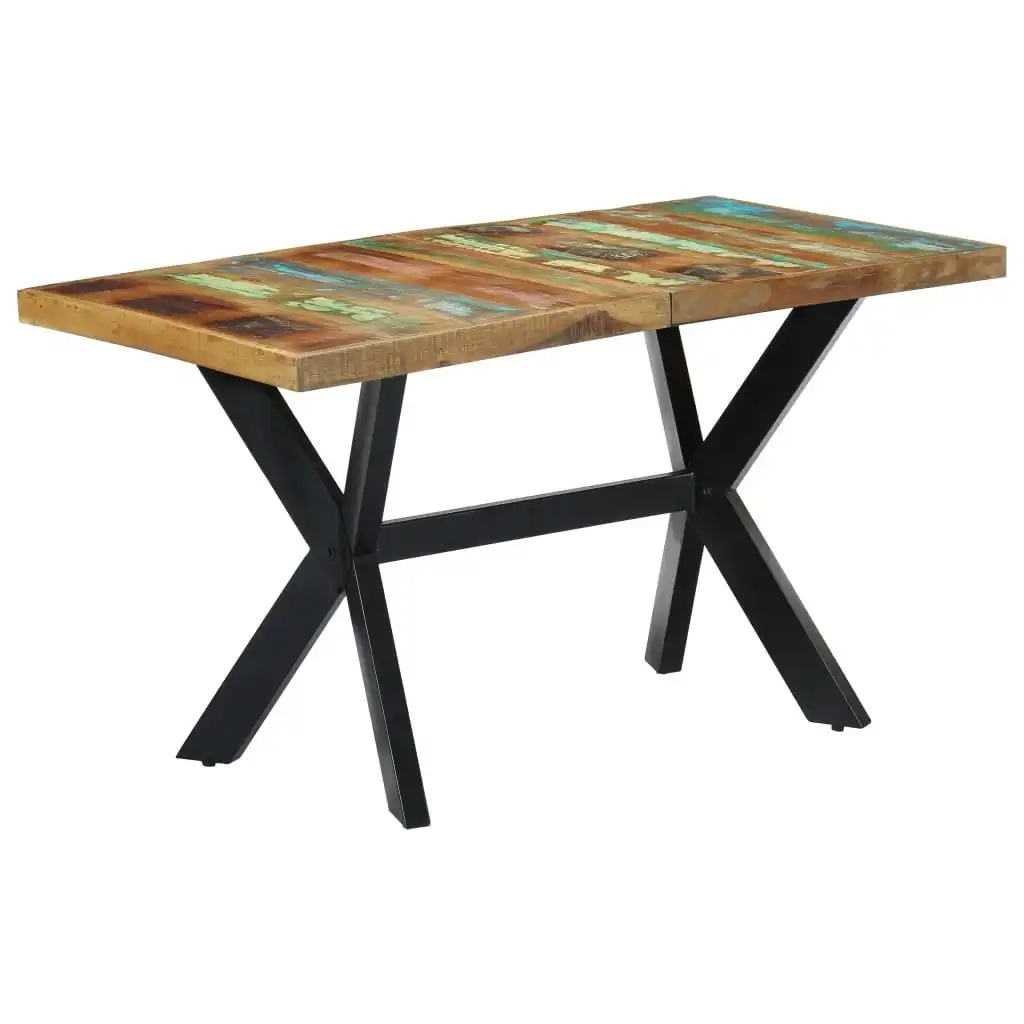 Dining Table 140x70x75 cm Solid Reclaimed Wood 247439