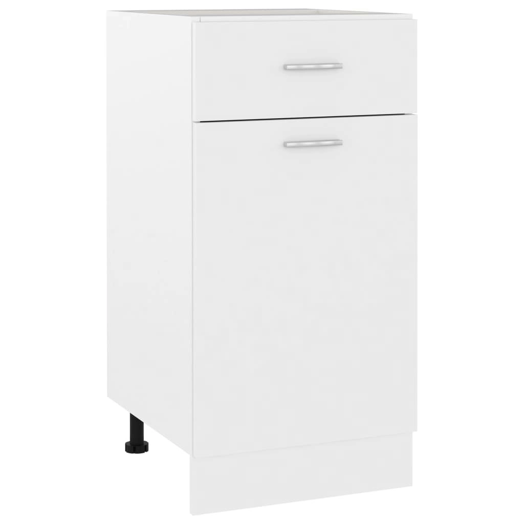 Drawer Bottom Cabinet White 40x46x81.5 cm Engineered Wood 801212