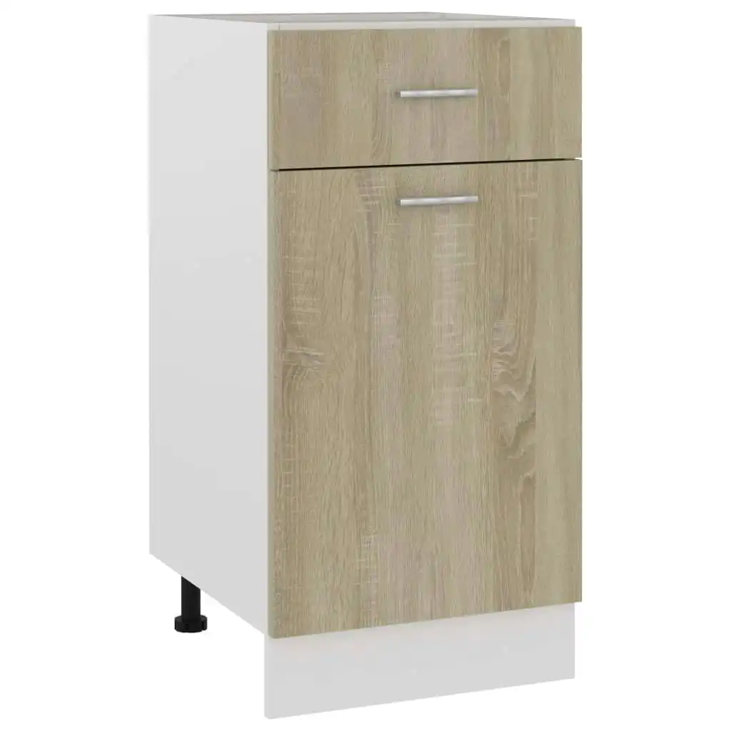 Drawer Bottom Cabinet Sonoma Oak 40x46x81.5 cm Engineered Wood 801215