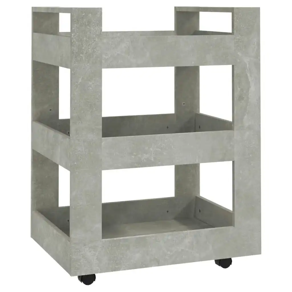 Kitchen Trolley Concrete Grey 60x45x80 cm Engineered Wood 816820