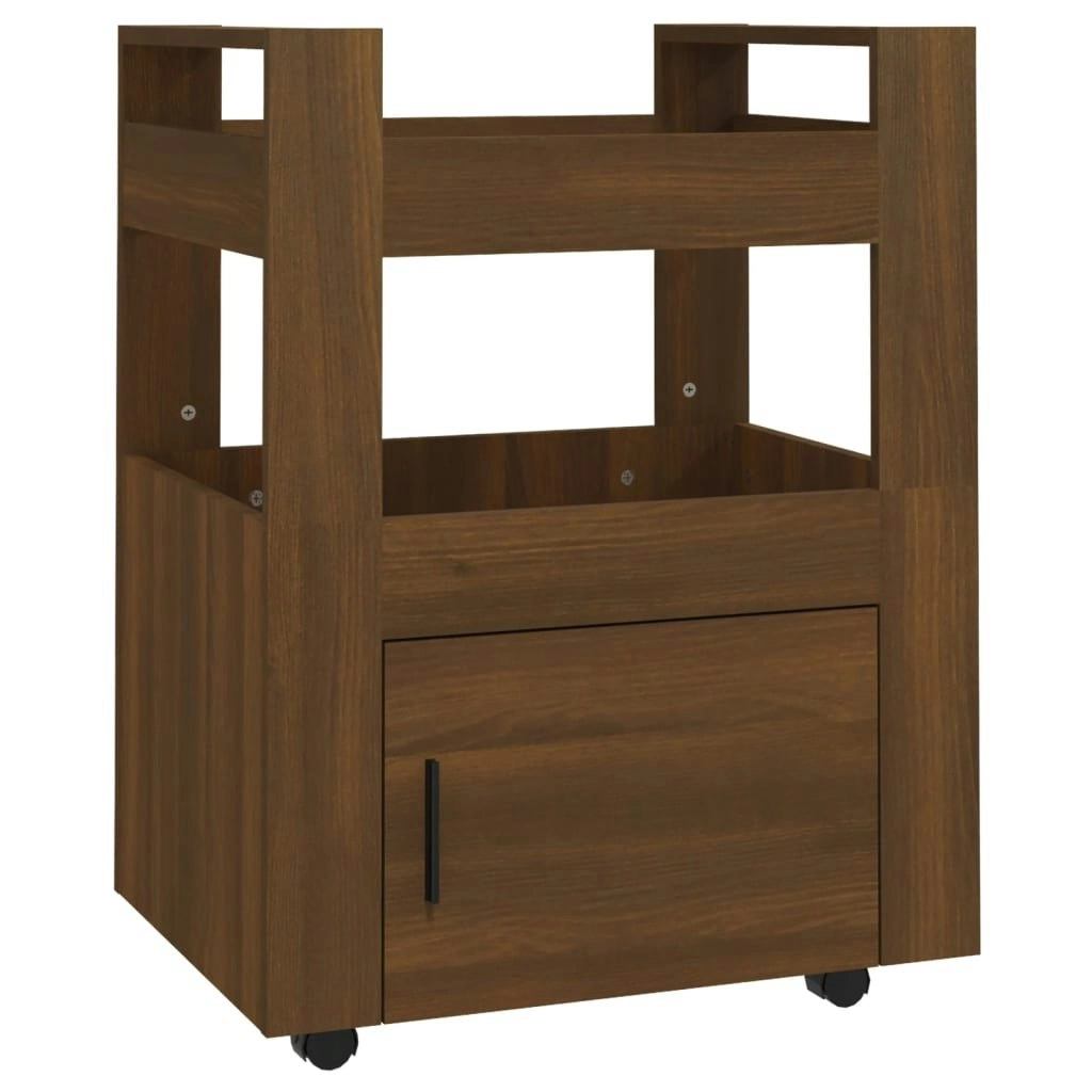 Kitchen Trolley Brown Oak 60x45x80 cm Engineered Wood 816831