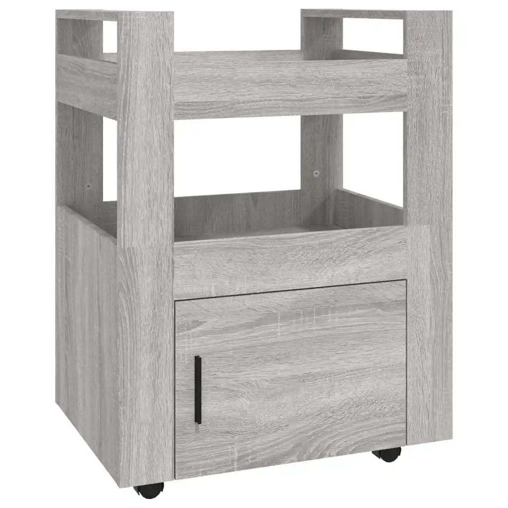 Kitchen Trolley Grey Sonoma 60x45x80 cm Engineered Wood 816830