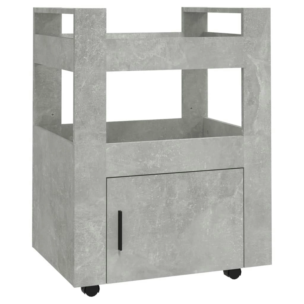 Kitchen Trolley Concrete Grey 60x45x80 cm Engineered Wood 816828