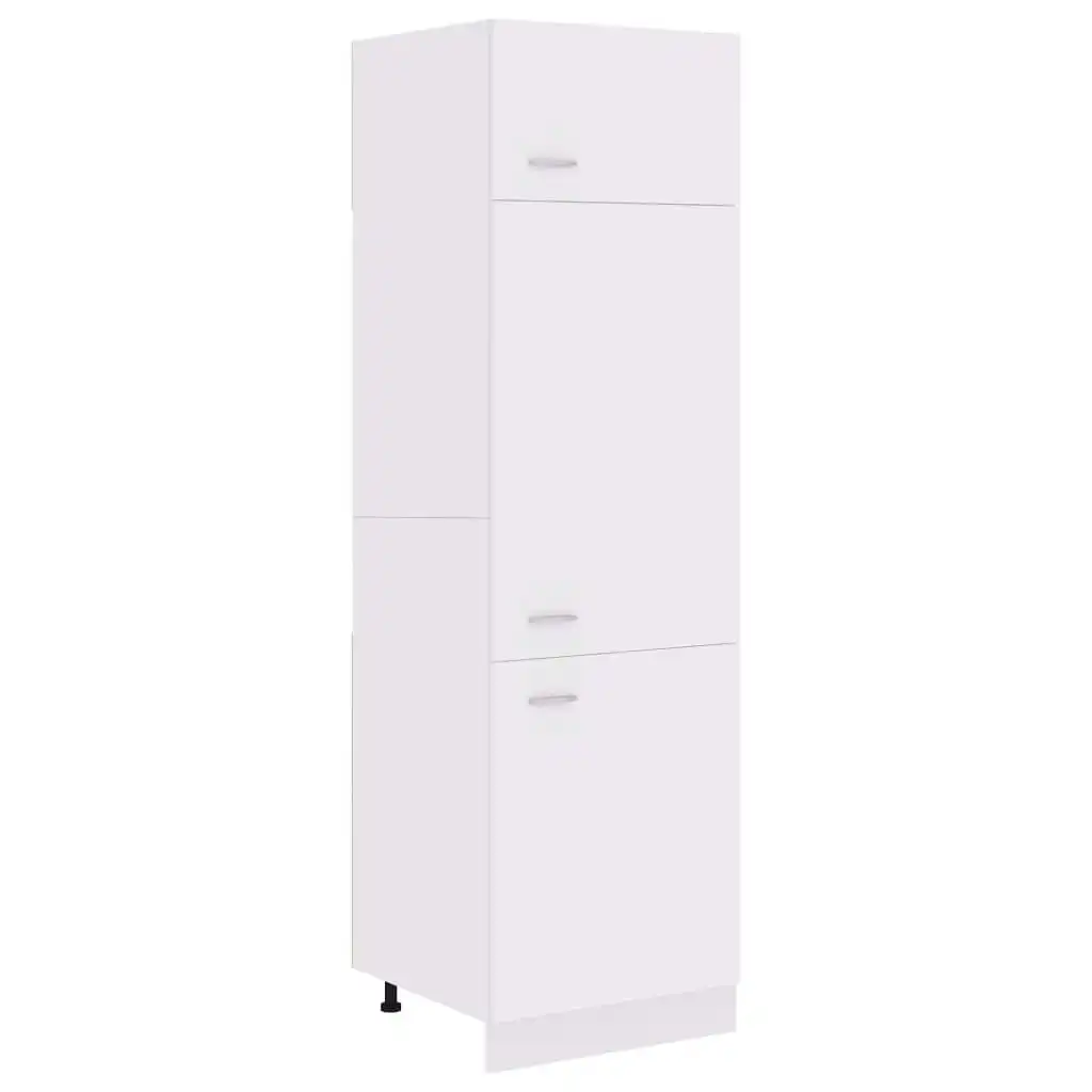 Refrigerator Cabinet White 60x57x207 cm Engineered Wood 802538