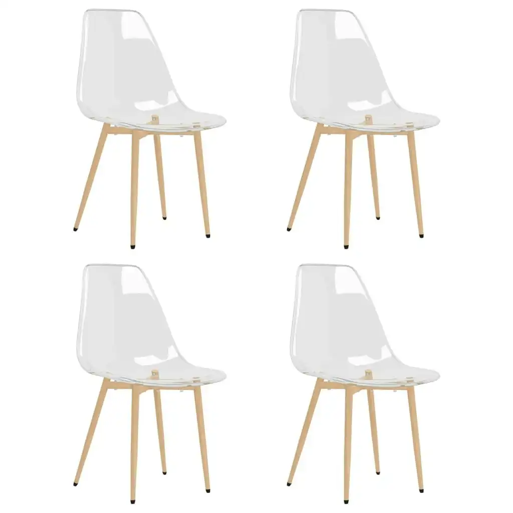 Dining Chairs 4 pcs Transparent PET 338063