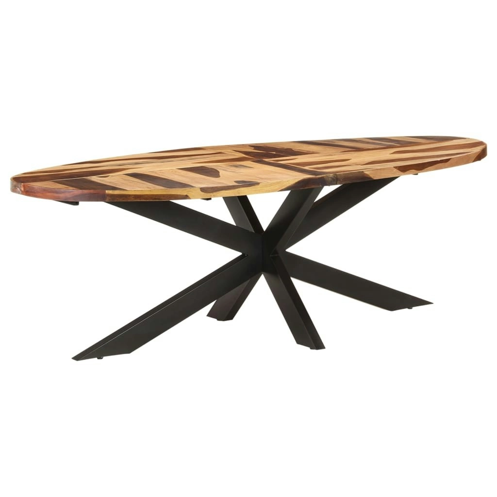 Dining Table 240x100x75 cm Acacia Wood with Honey Finish 321680