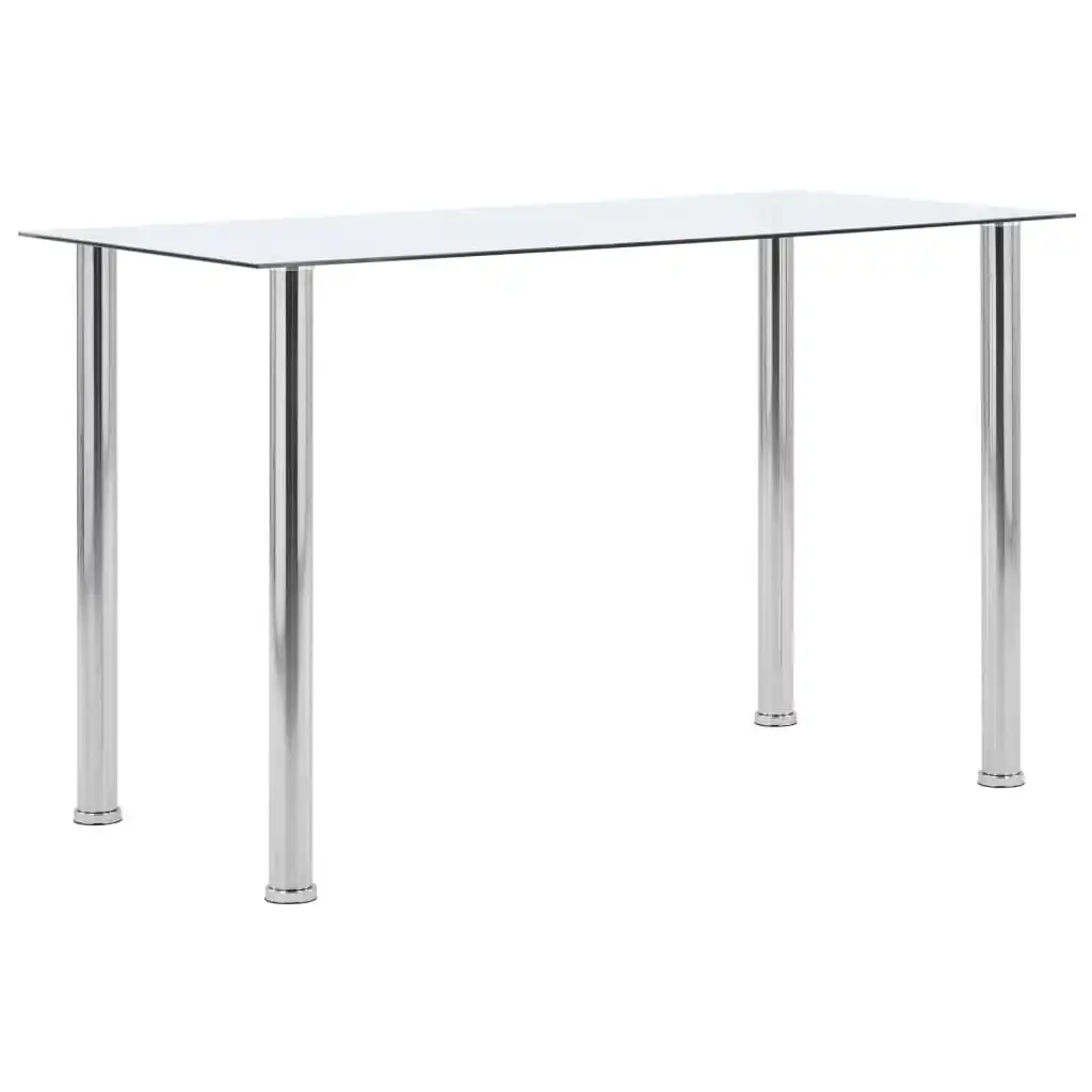 Dining Table Transparent 120x60x75 cm Tempered Glass 281850