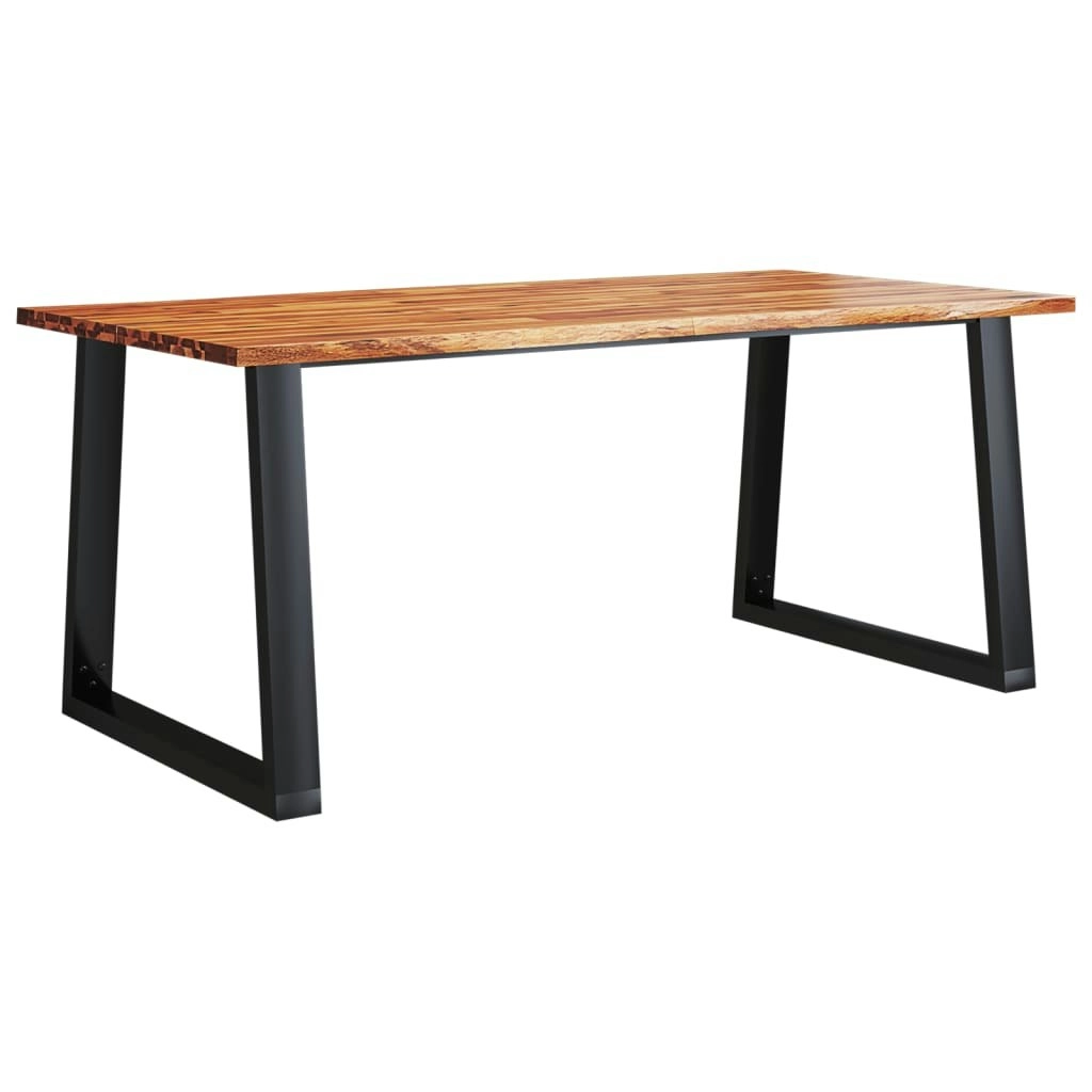 Dining Table with Live Edge 180x90x75 cm Solid Wood Acacia 353291