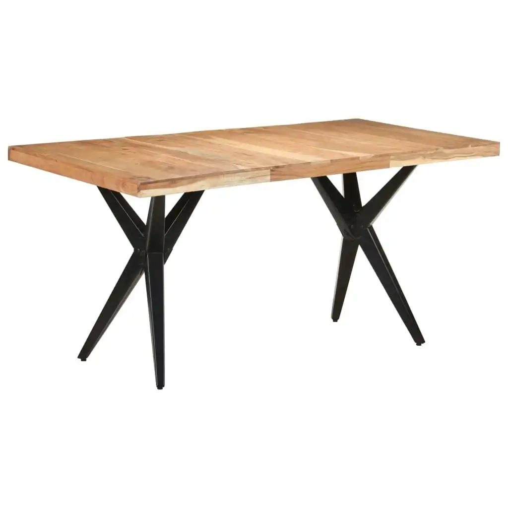 Dining Table 160x80x76 cm Solid Acacia Wood 323565