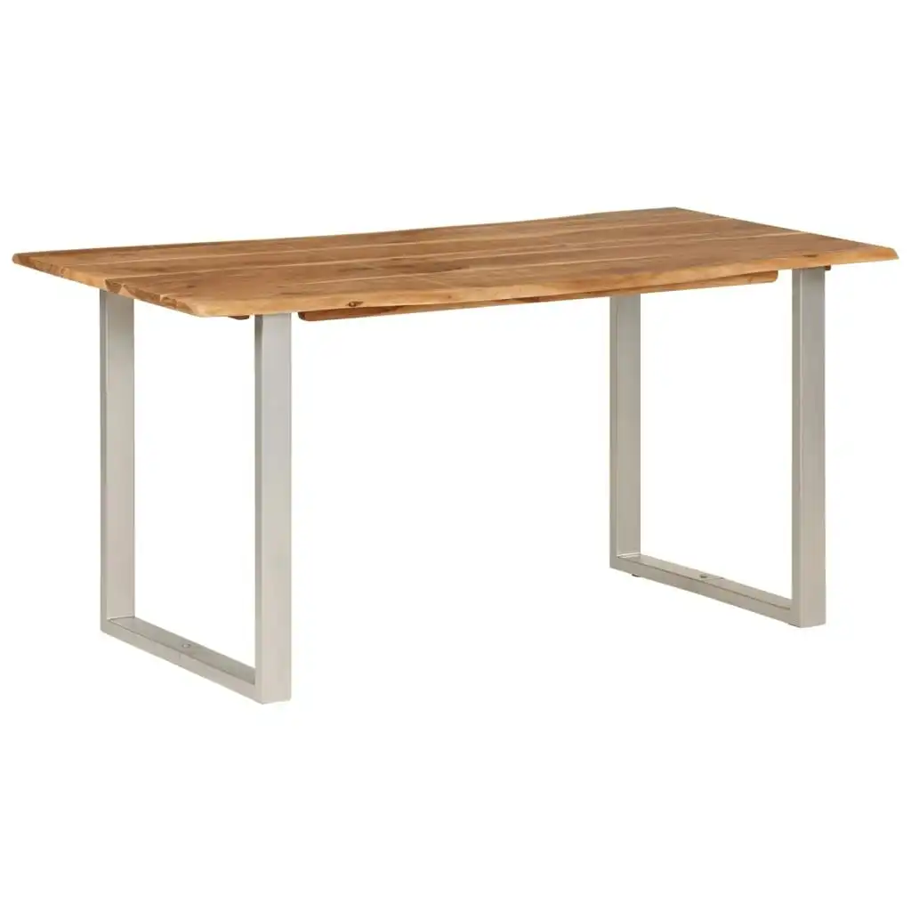 Dining Table 154x80x76 cm Solid Acacia Wood 286477