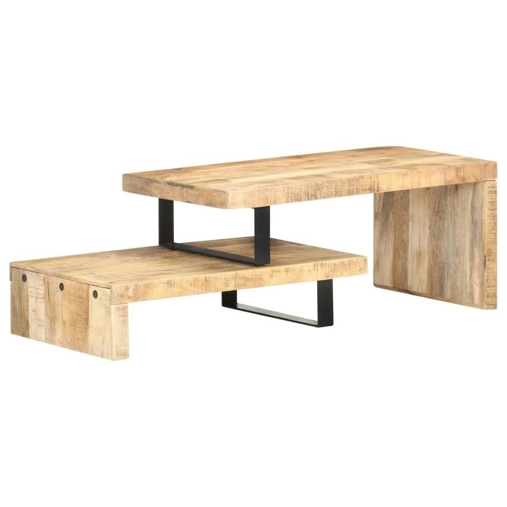 2 Piece Coffee Table Set Solid Mango Wood 320392