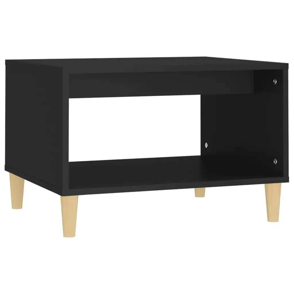 Coffee Table  Black 60x50x40 cm Engineered Wood 812673