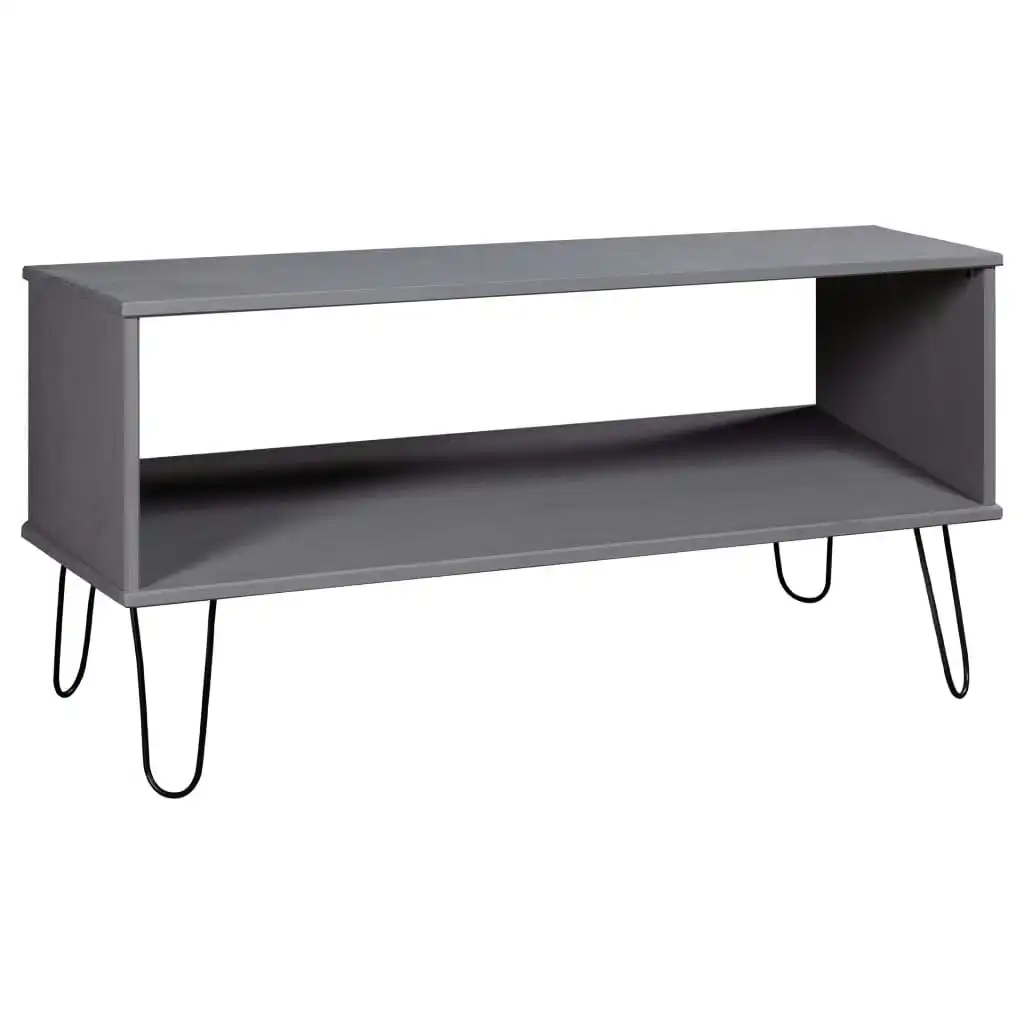 Coffee Table "New York" Grey Solid Pine Wood 321150