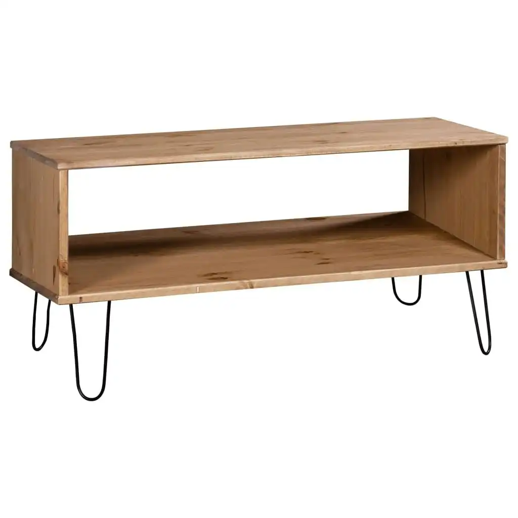 Coffee Table "New York" Light Wood Solid Pine Wood 321148