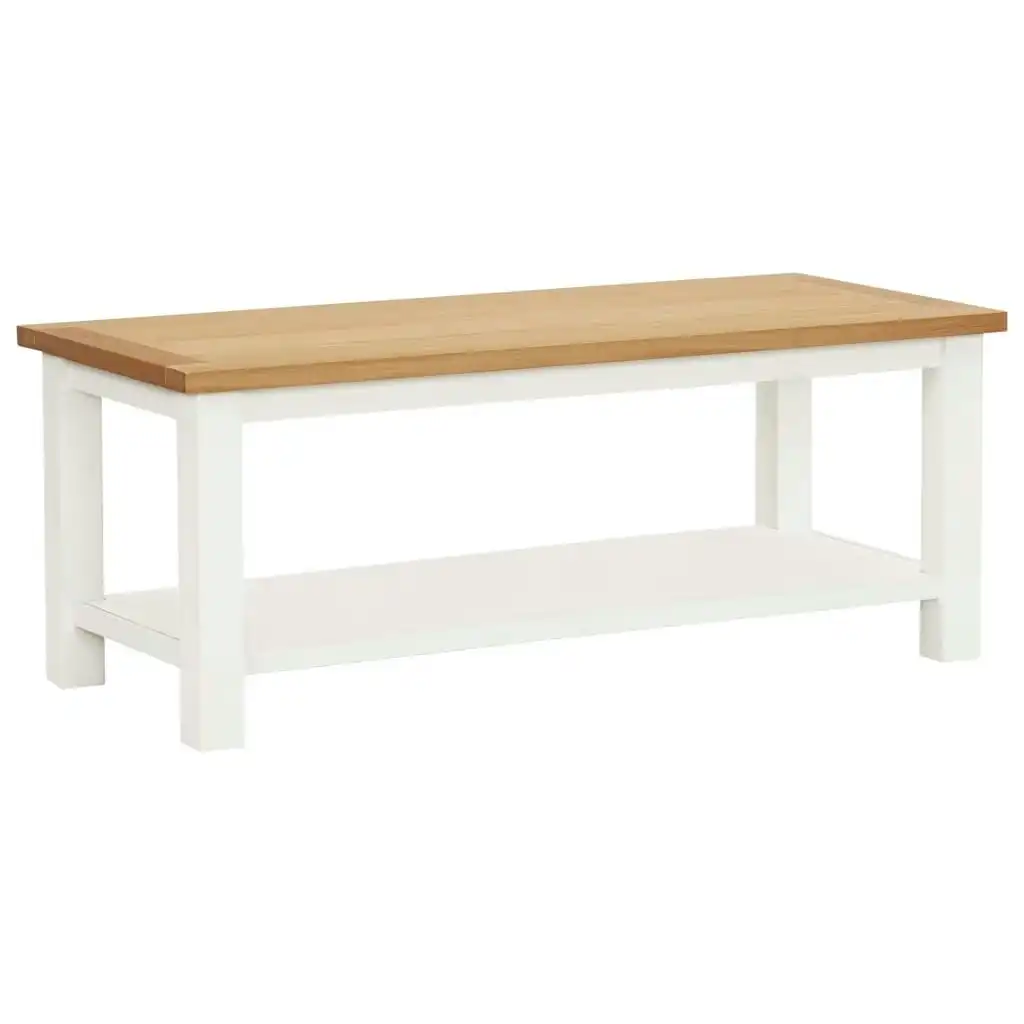 Coffee Table 110x55x40 cm Solid Oak Wood 289205