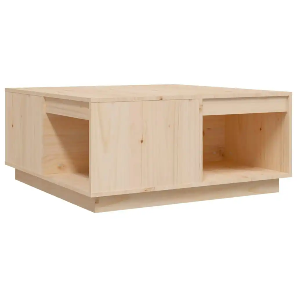 Coffee Table 80x81x36.5 cm Solid Wood Pine 814524