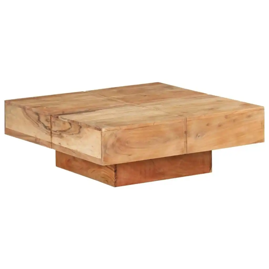 Coffee Table 80x80x28 cm Solid Acacia Wood 323593