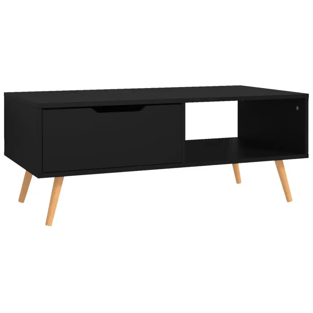 Coffee Table Black 100x49.5x43 cm Engineered Wood 326787