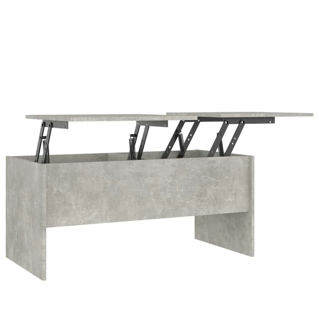 Coffee Table Concrete Grey 102x50.5x46.5 cm Engineered Wood 809723