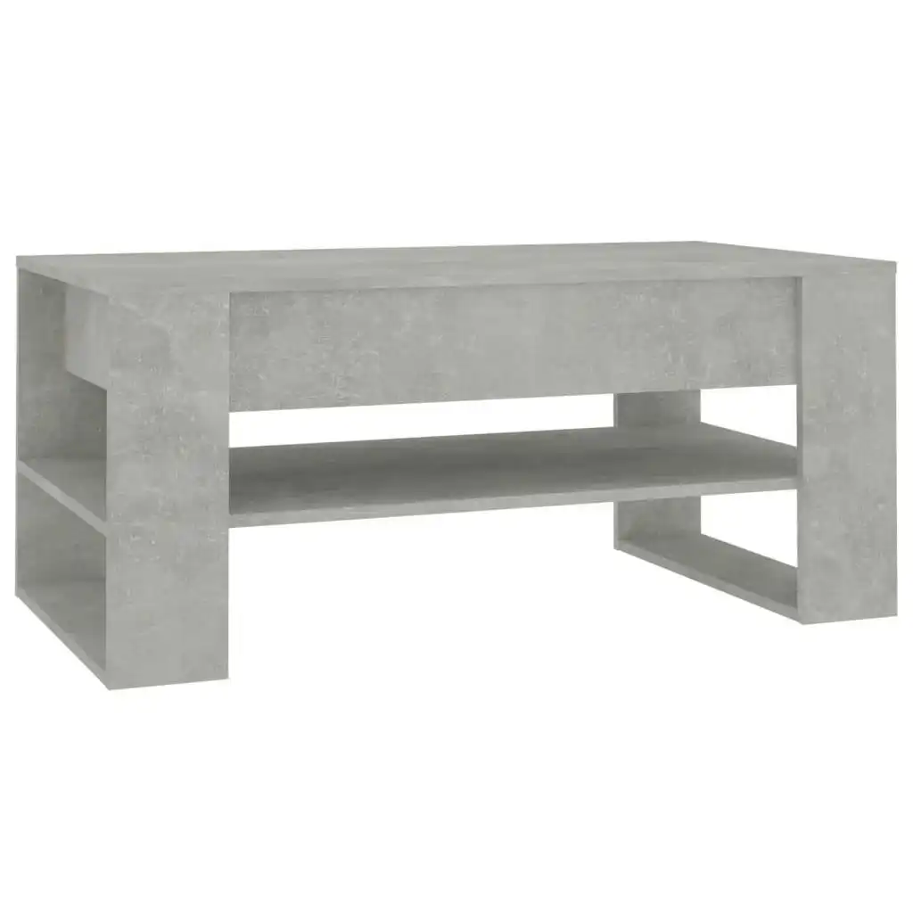 Coffee Table Concrete Grey 102x55x45 cm Engineered Wood 810903