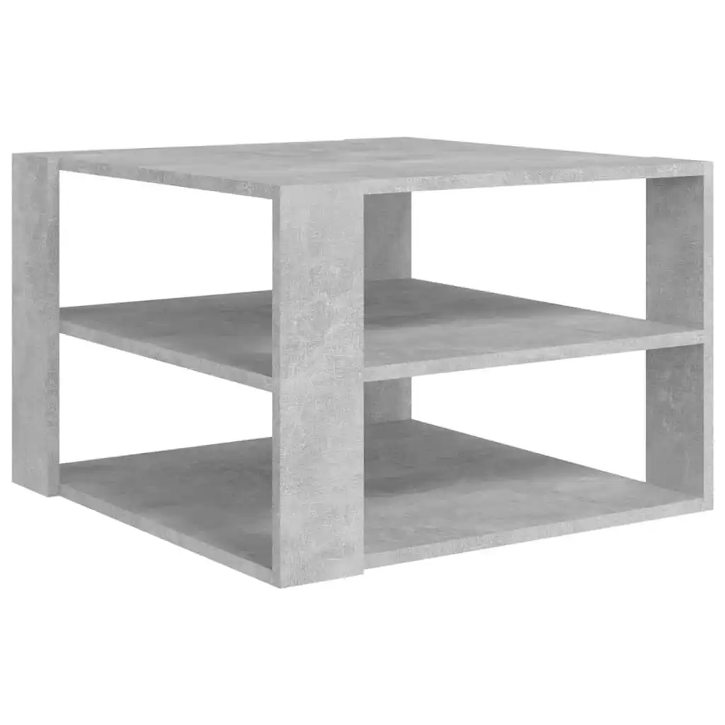 Coffee Table Concrete Grey 60x60x40 cm Engineered Wood 806323