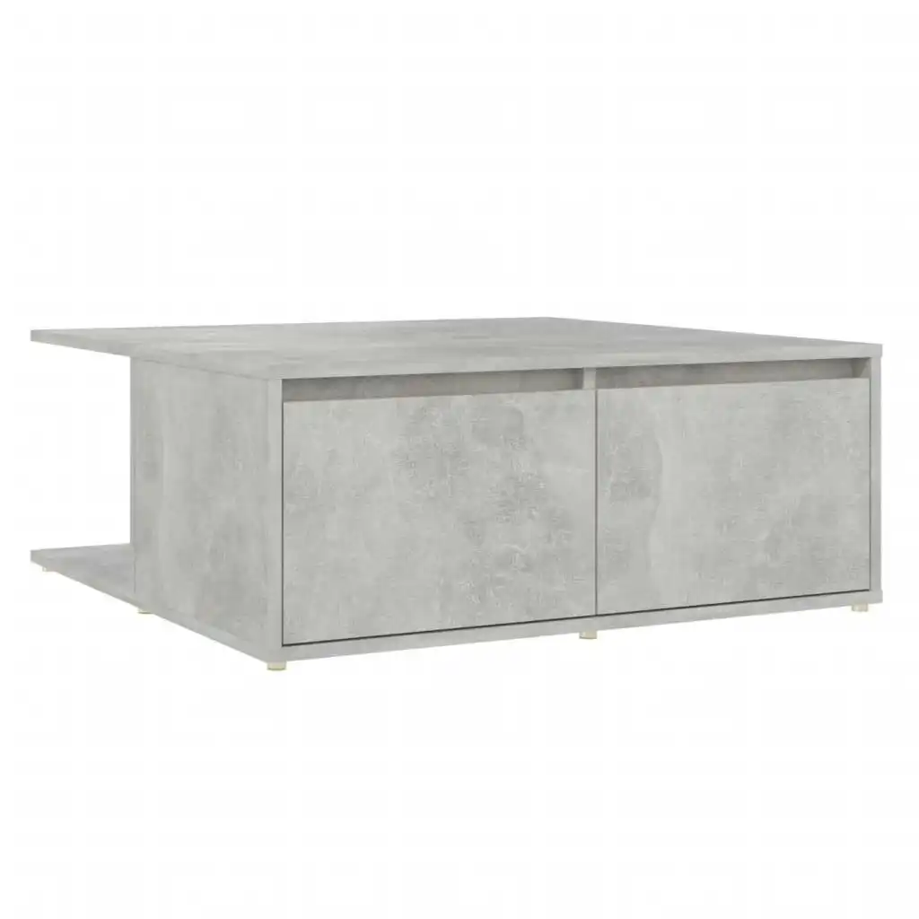 Coffee Table Concrete Grey 80x80x31 cm Engineered Wood 806880