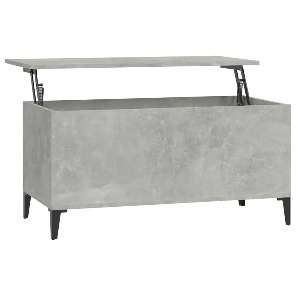 Coffee Table Concrete Grey 90x44.5x45 cm Engineered Wood 819592